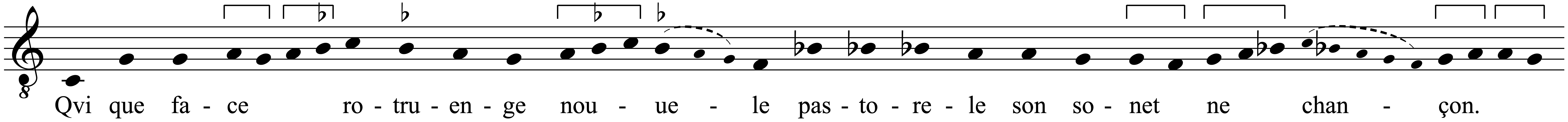 Work musical notation